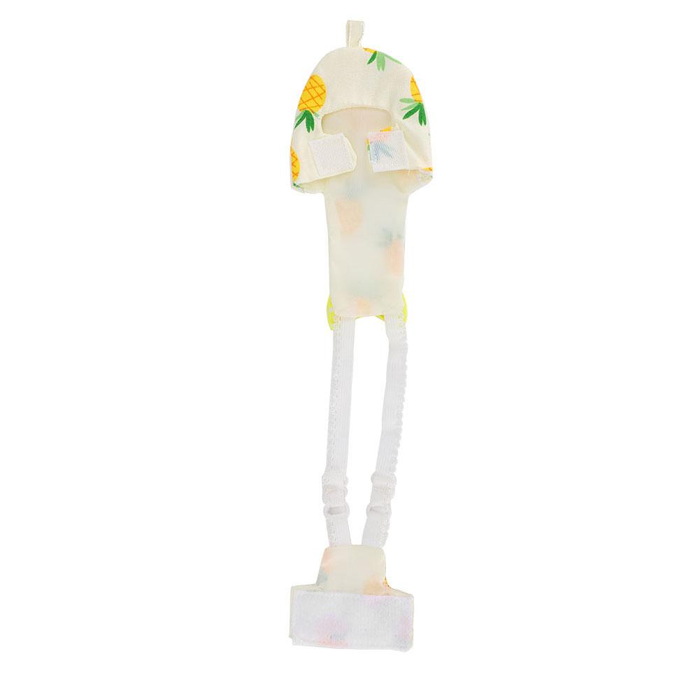 Милая одежда для подгузников Pet Bird, которую можно стирать, подгузники для мочи, летный костюм для мини-попугая L ананас