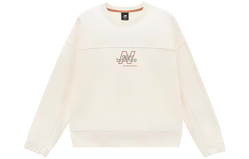 New Balance Толстовки Женские Кремовый Круглый вырез Умеренный Обычный AWT24321-CIC