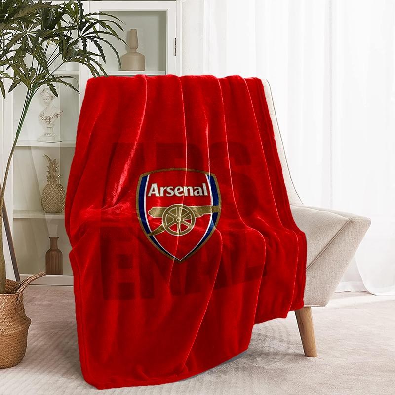 Плед Arsenal F.C. - Мягкий и Удобный, для Спальни, Путешествий, Дивана, Домашнего Декора - Подарок на День Рождения, Рождество для Друга