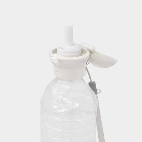 Skater Plastic Bottle Cap Straw One Push Open Case Included 500ml 350mll Dull Gray Installation Cap One Touch PSHC5S-A
