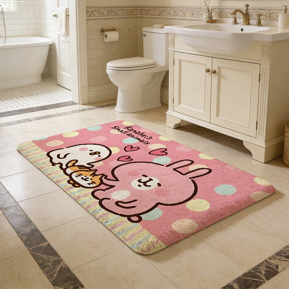K-Kanahei Floor Mat Anti-slip Absorb Water Long Strip Cushion Bedroon Mat Alfombra