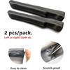 Leather Seat Gap Filler, No Drop Seat Guard Universal For Car SUV, Truck To Fill The Gap Between Seat And Console Black Crevice Plug Drop Blocker
