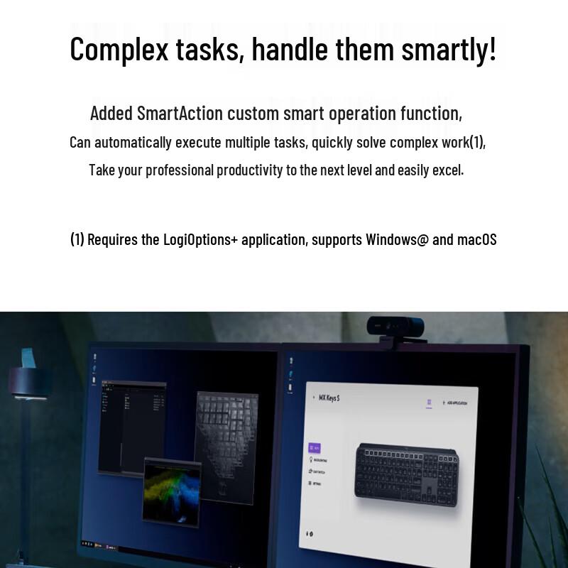 Logitech MX Keys S Smart Backlit Wireless Keyboard