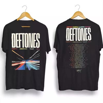 НОВЫЙ!!! Deftones 2025 Североамериканский тур Черная футболка S до 5X подарок для фаната