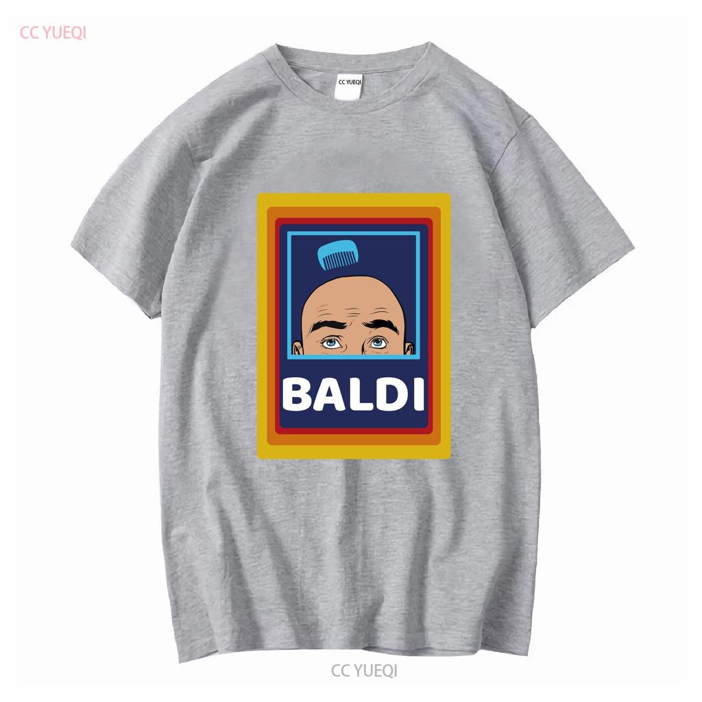 Baldi Aldi Bald Head For Him T Shirt Funny Joke Person Adult Unisexs Meme Dad Grandfather Kids Tops long or short sleeves vintage