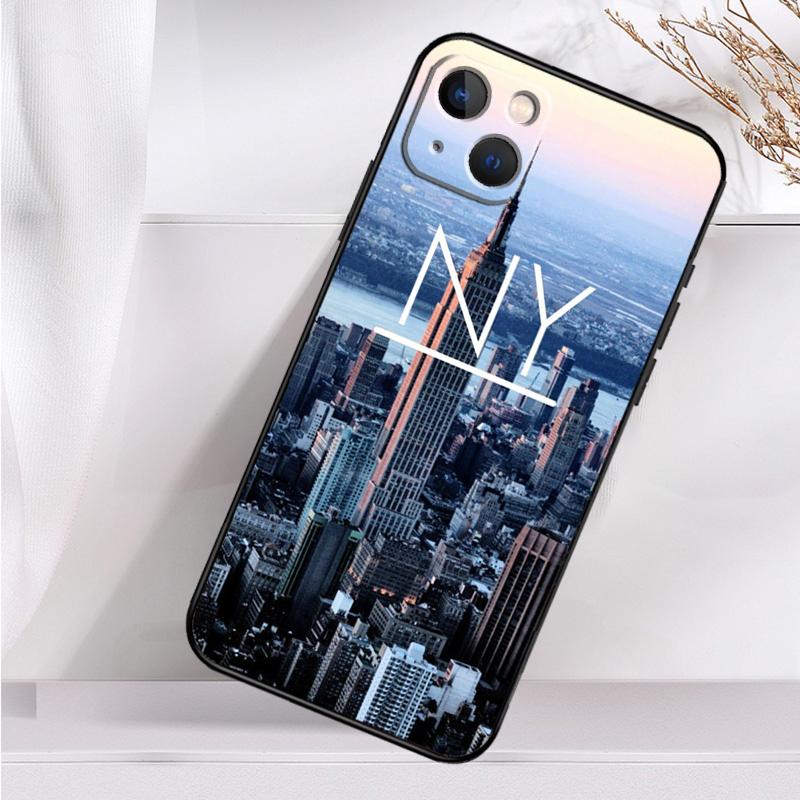Чехол New York City для iPhone 14 13 12 11 16 15 Pro Max Mini Cover X XR XS 8 7 14 16 15 Plus Аксессуары