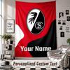 Wall Hanging Tapestry With Custom Name & Text, SC Freiburg FC Decorative Tapestry For Bedroom