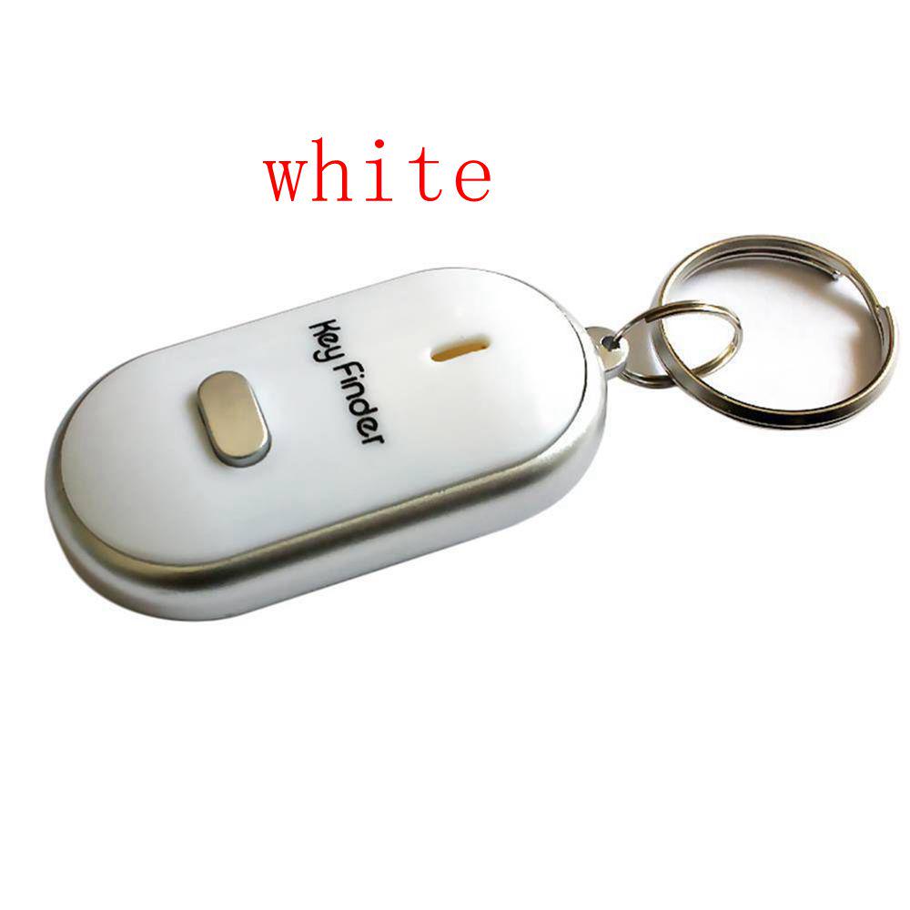 Smart Locator Whistle Anti-Lost Keychain Tracker LED Key Finder Sound Control