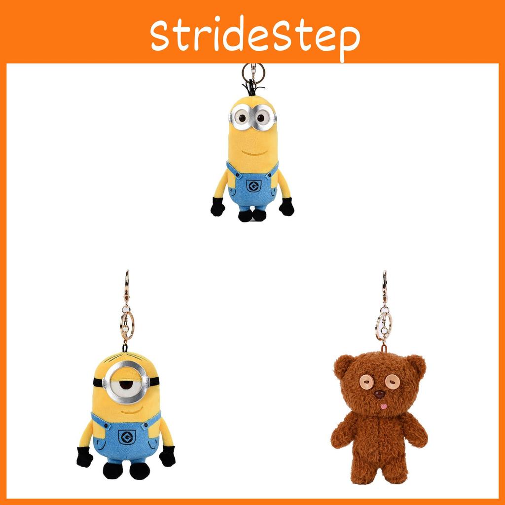 Adorable Minions Plush Bear Keychain Cute Tim Bear Doll Gift For Kids And Collectors