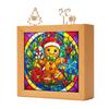 Calming Bedroom Lighting DIY Acrylic Puzzle LED Night Light, Hand Assembled Christmas Tree Jigsaw Lamp, Decorative Shelf Lamp Creative Desk Light for