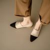 Мода 2025 Новая Классика Женские Туфли-лодочки Весна Осень Офисные Женские Повседневные На Среднем Каблуке Удобные Натуральная Кожа Туфли на Высоком Каблуке Женские