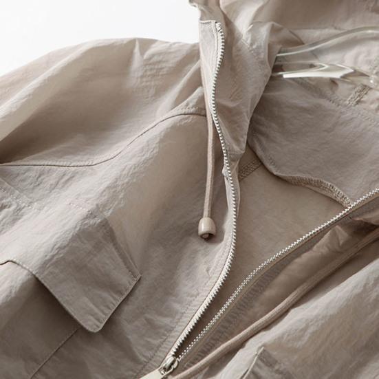 Women's Sun Protection Cropped Jackets Zip Up Athletic Workout Hoodie Coat Long Sleeve Sunscreen Clothing for Running Hiking Cycling Travel