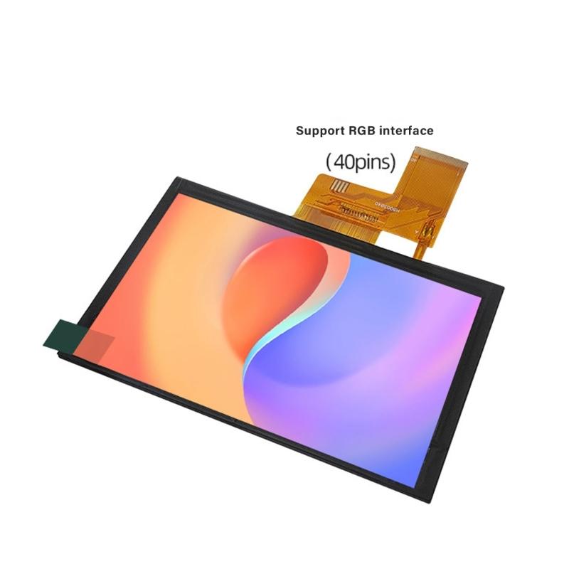 Высокая яркость 400 кд/м² 5-дюймовая TFT-панель дисплея 800x480 пикселей с контрастностью 900 1 для медицинских систем