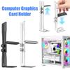Держатель видеокарты компьютера износостойкий маленький фиксирующий кронштейн для ГПУ устойчивый к ржавчине алюминиевый кронштейн-гнездо для ГПУ в месте расположения вентилятора ГПУ