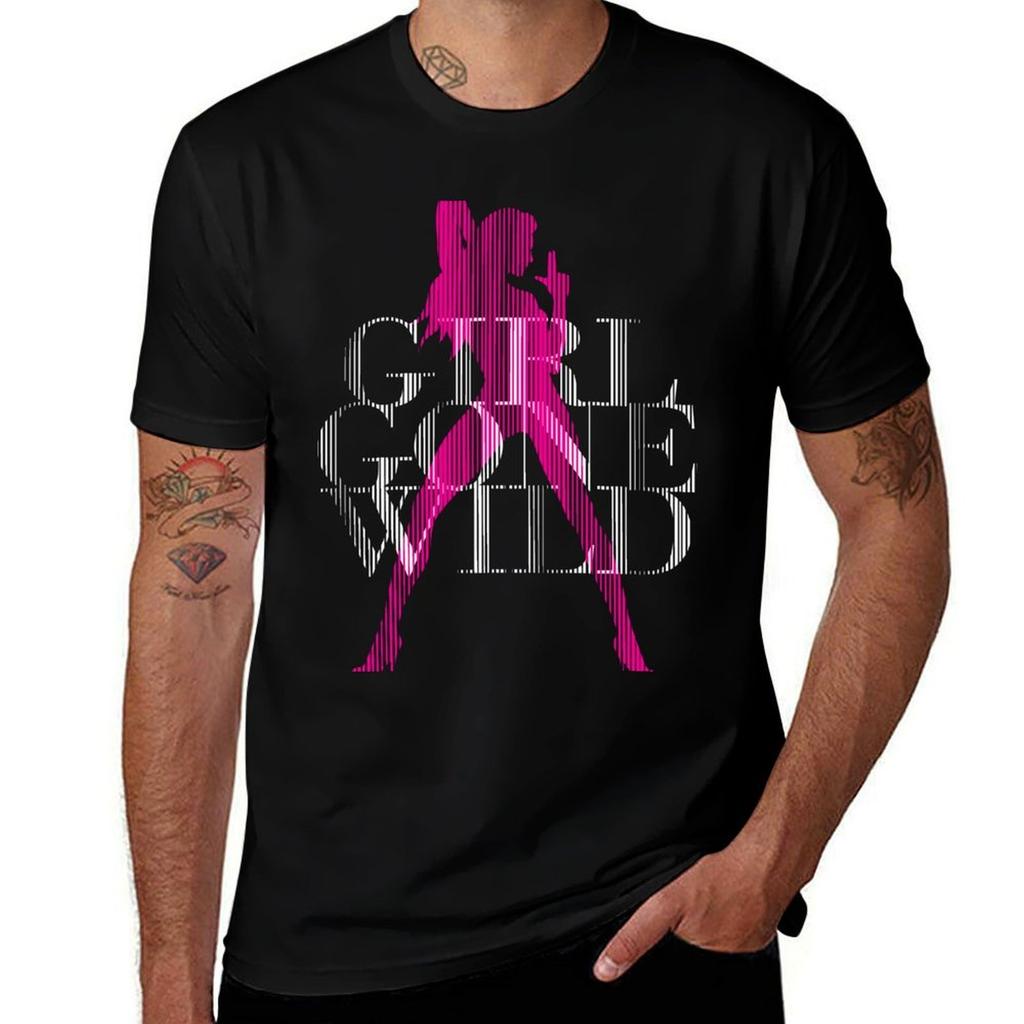 Girl Gone Wild TShirt Basic Short Sleeve Cotton Blend TShirt