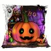 Short Plush Material Pillowcasehome Decor Halloween Pumpkins & Ghosts Decorative Pillow Covers Pattern Cushion Cover Suitable Fo