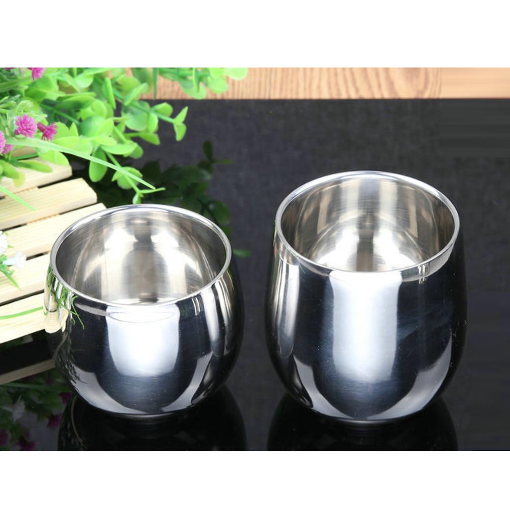 Пивная чашка из нержавеющей стали с двойными стенками, кружка для молока, кофе, чая, прямая, 120 мл