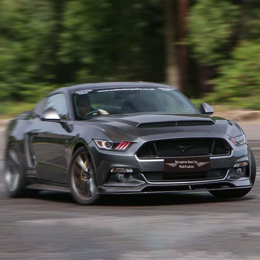 15-17 Ford Mustang Карбоновый передний сплиттер обвес