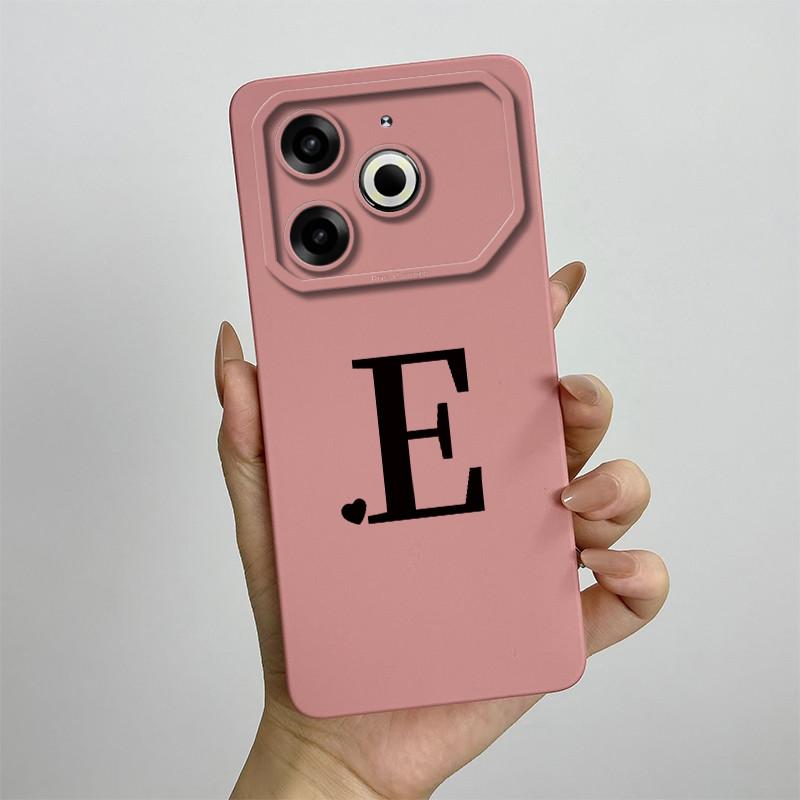 Чехол для телефона Tecno Pova 6 Neo Милые Буквы Квадратный Силиконовый Ударопрочный Защита Камеры Чехол Для tecno pova 6 neo Чехол