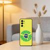 B-Brazil B-Brazilian Flag Phone Case For Samsung S25,S24,S21,S22,S23,S30,Ultra,S20,Plus,Fe,Soft Silicone Black Cover