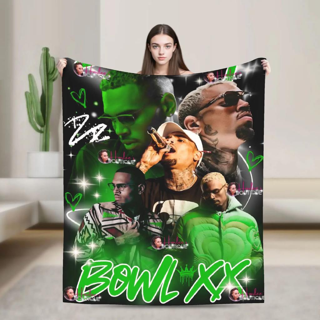 Крис Браун Breezy Bowl Xx Теплые Мягкие Одеяла Офисное Плюшевое Покрывало Удобное Для Улицы Фланелевое Постельное Покрывало Чехол Для Дивана-Кровати