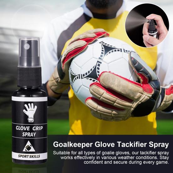 30ml Football Grip Sprayer Football Glove Grip Spray Rugby Goalkeeper Glove Tackifier Sprayer Sticky Spray for All Goalie Gloves