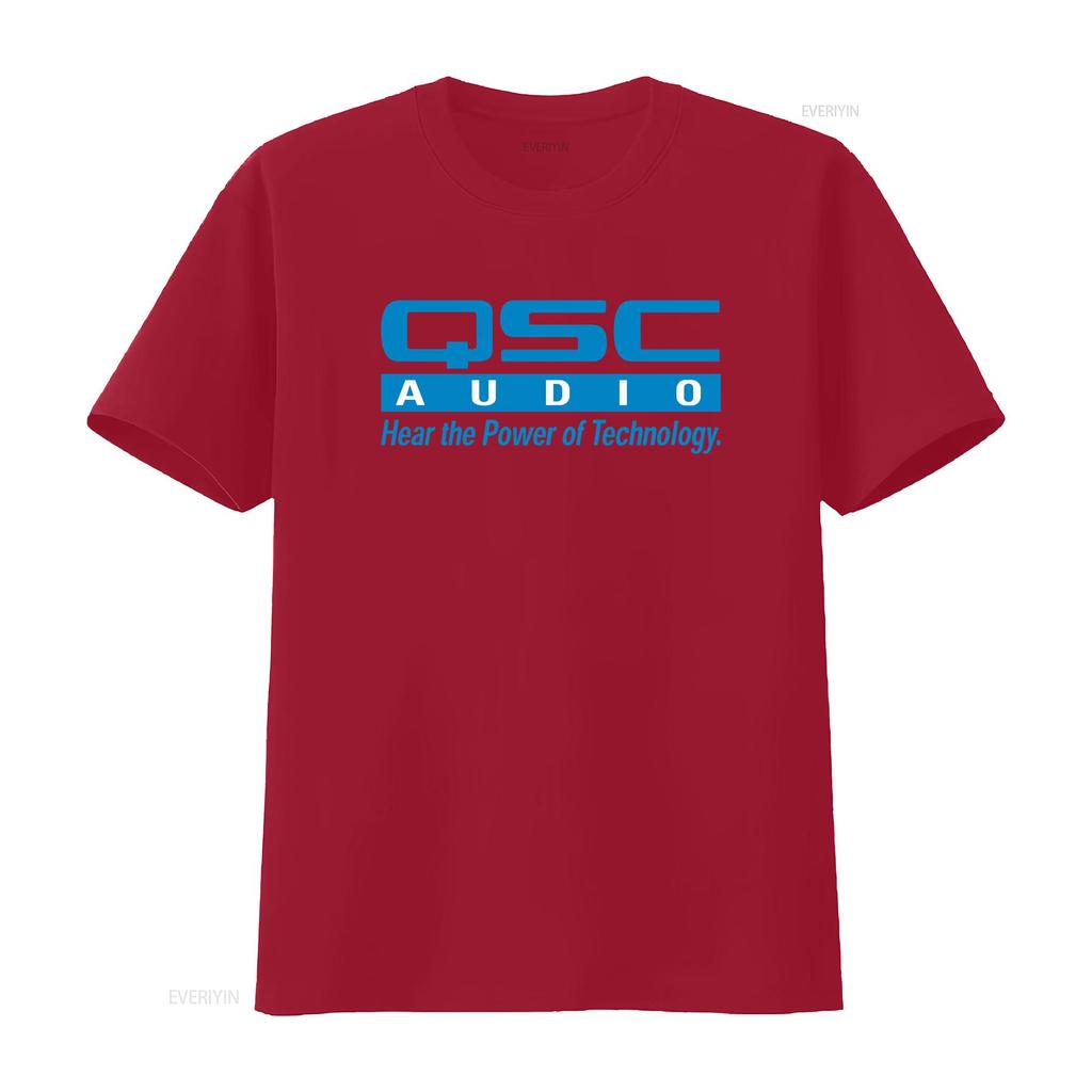 New T Shirt Qsc Audio Acuity Brands Lighting Unisexs American Size Vintage Washed Soft Designer Clothes Graphic Breathable