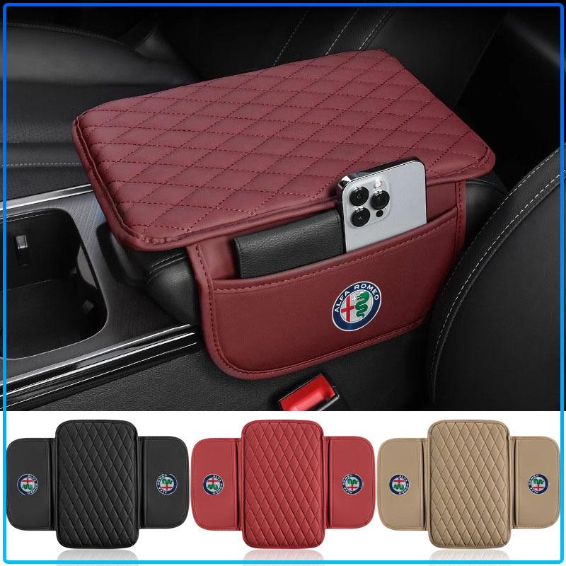 Для Alfa Romeo 147 159 Giulietta Giulia Mito Spider Alpha Nподголовник 1 шт. Кожаный автомобильный коврик на подлокотник, салфетницы, подкладка для регулировки высоты, бокс-подлокотник