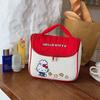 Sanrio Chef KT Embroidered Cartoon Sweet Cute Fashionable Commuter Versatile High-Value Portable Tote Polyester Travel Storage Bag 3537-1858-2