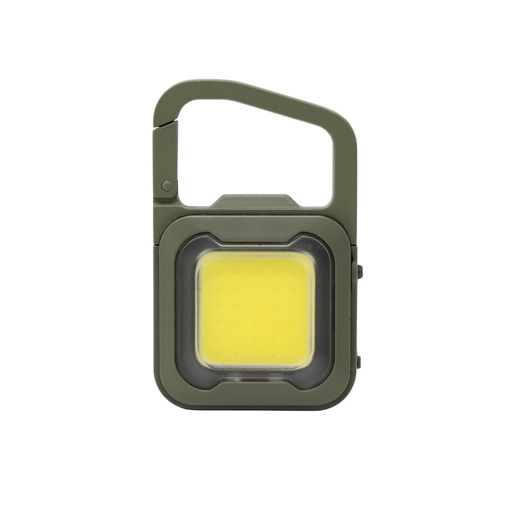 Musashi Rechargeable Super Flashlight 6W Khaki COB-WL008KH Floodlight Security Waterproof
