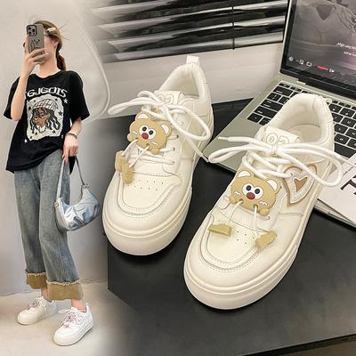 Белые туфли на плоской подошве женские 2024 года, универсальные женские туфли, новые кроссовки для серфинга, студенческие повседневные спортивные туфли