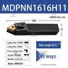 Ромбический держатель инструмента с ЧПУ 62,5° MDPNN2020K11/2525M15 для наружной токарной обработки