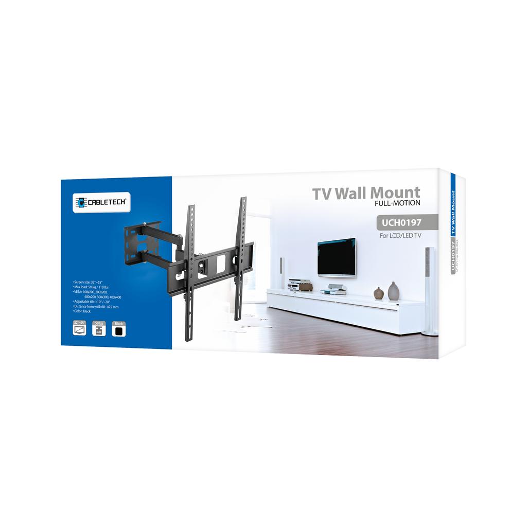 Cabletech 32" - 55" TV Wall Mount Cable Management