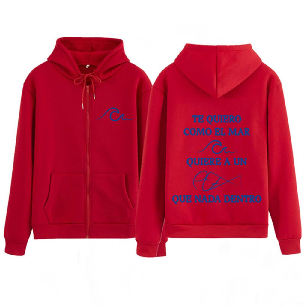 Rapper Melendi Tour Print zipper Hoodie Men Women Hip Hop Sweatshirts Long Sleeves Loose Casual Hip-hop zip up Jacket