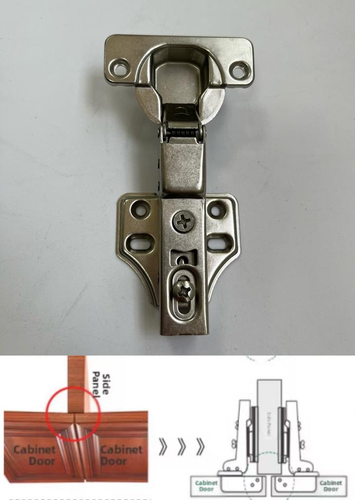 HENGTS 35mm Steel 3-Way Adjustable Cabinet Hinge 3-Stage Soft Closing, 105° Opening for Kitchen, Living, Dining & Home Office