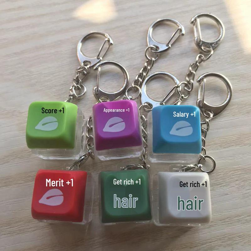 Светящийся деревянный колпачок для клавиши в виде рыбки, брелок для клавиатуры с функцией накопления заслуг и декомпрессии