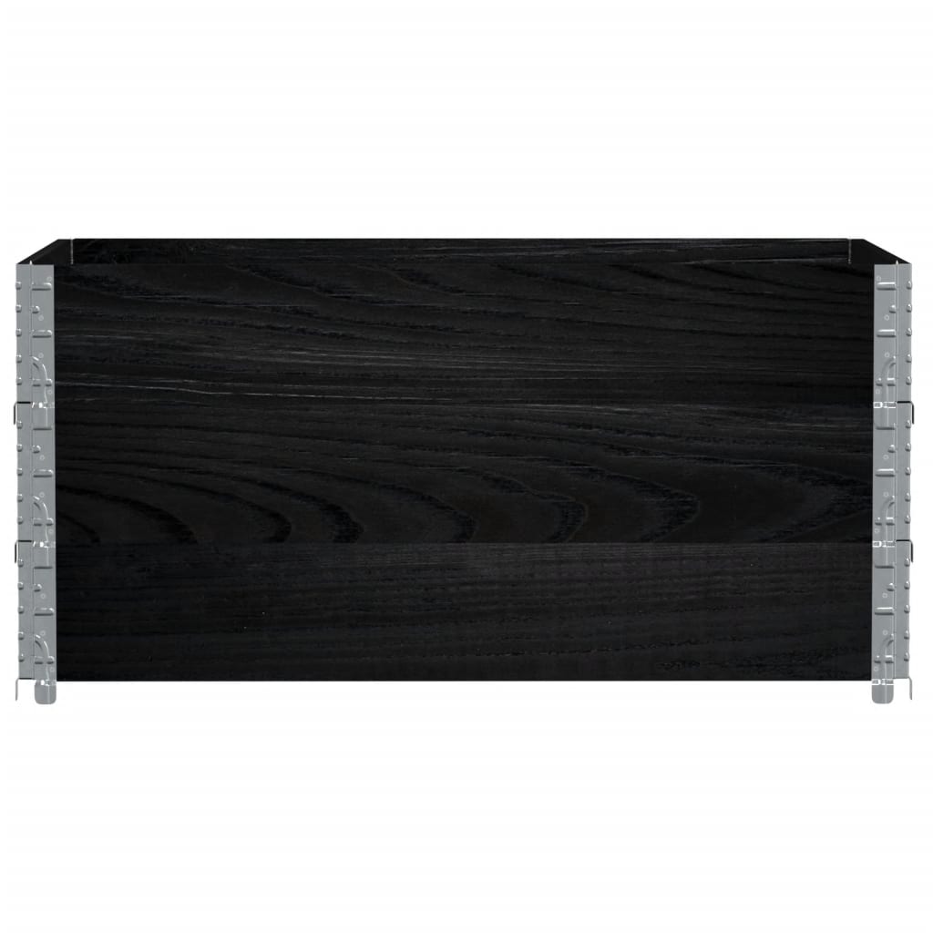 Planting Box Black 120x80 cm Solid Pine Wood