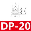 10 шт./лот Присоска для робота-пылесоса Двухслойная DP-6 DP-8 DP-10 DP-12 DP-15 DP-18 DP-20 DP-25 DP-30 DP-35 DP-40