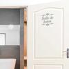 Les Trésors De Lily [R2095] - Door Sticker 'Bathroom' Gray - 20x20 Cm