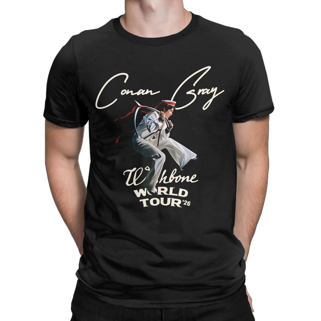 Конан Грей Wishbone World Tour Мужские Женские Футболки Крутые Футболки С Коротким Рукавом С Круглым Вырезом Хлопковые Топы