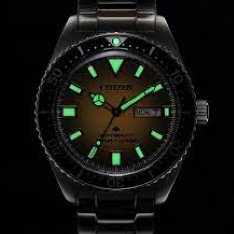 Citizen PROMASTER Автоматические механические часы с водозащитой 200м, стальной браслет, 41мм NY012052X