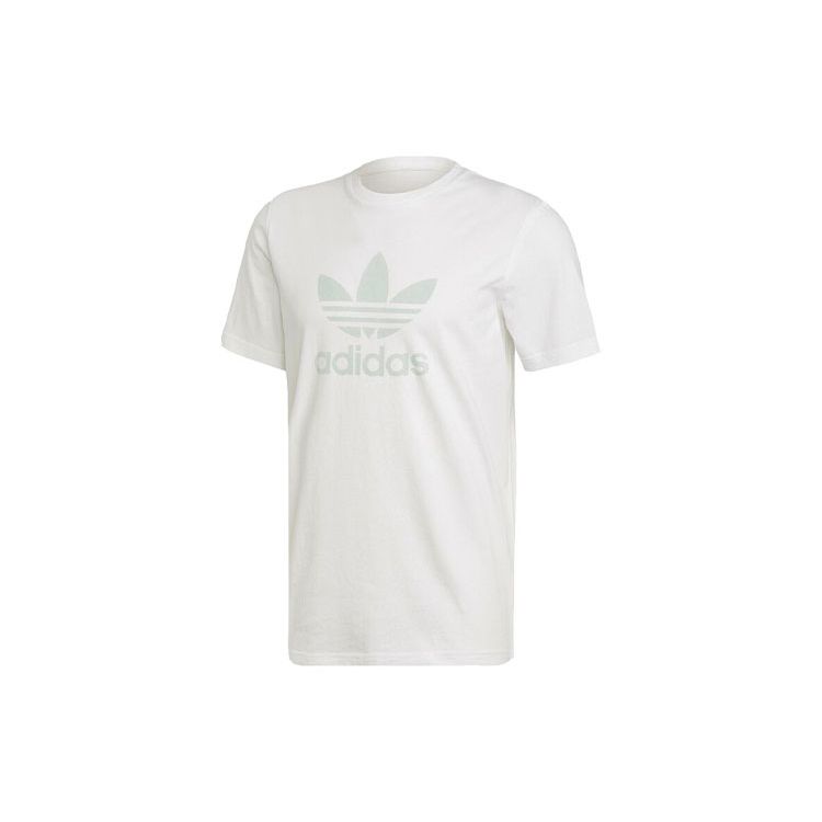 Adidas Originals Trefoil Logo Sports Short Sleeve T-Shirt Men Tops White FK1355