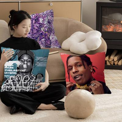 A$AP R-Rocky A-ASAP Американский рэпер Подушка Аниме Подушка Диван Кровать Наволочка Подушка Чехол Подушка 45х45 см Мода