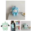 Плюшевый Мультяшный Рюкзак Melody Cinnamoroll Kuromi Pochacco Для Девочек С Мягким Материалом И Дышащей Конструкцией