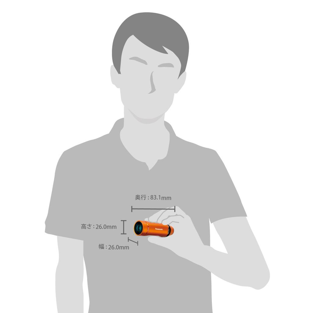 Panasonic Wearable Camera Orange HX-A1H-D