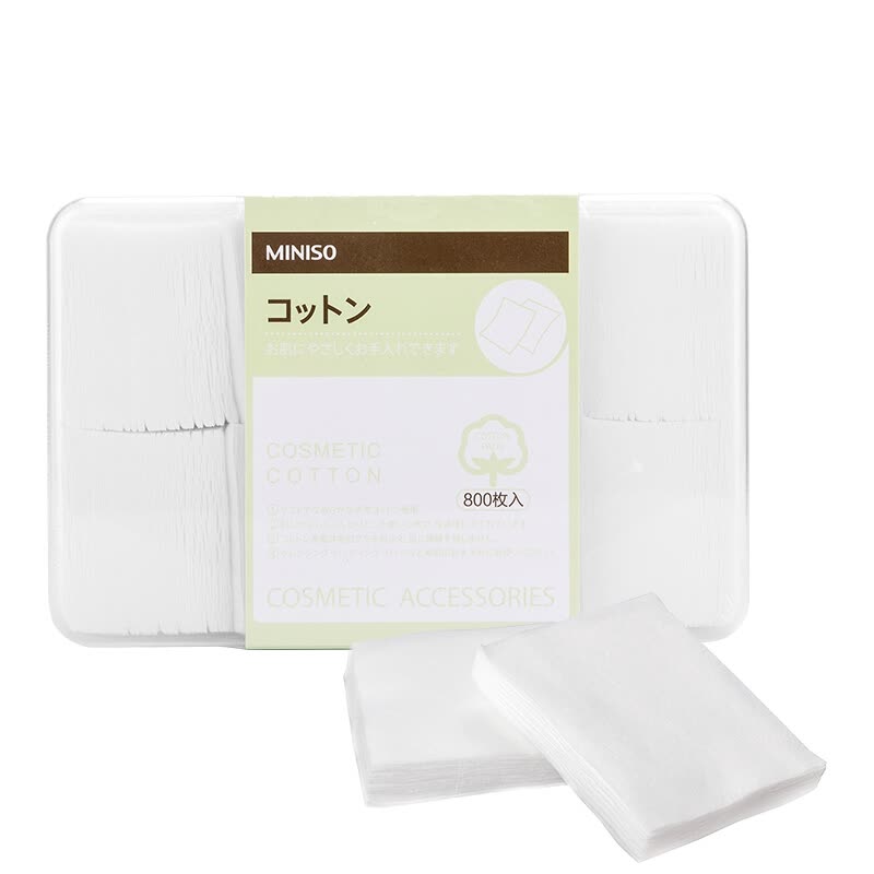 MINISO Cleansing Cotton 800 Piece* Box Soft Makeup Remover Unloading Towel