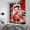 BBettyS Boop Красочный Гобелен Настенное Полотно Подвесной Таро Хиппи Настенные Ковры Декор Стены Комнаты в Общежитии