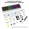 DIY Electronic Clock Kit LED Microcontroller Soldering Exercise Practical Training Production Colorful RGB Clock Loose Parts