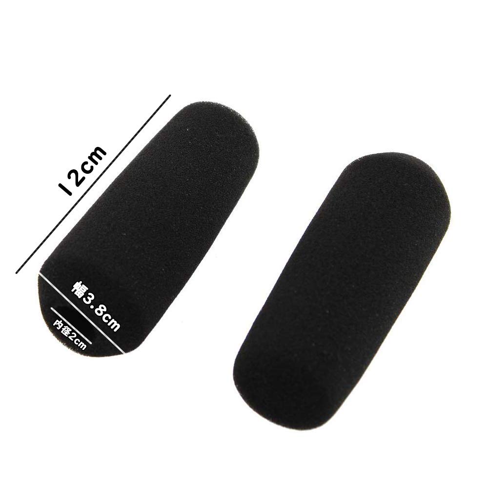 MITUKE Микрофонная губка для микрофона-пушки Ветрозащита микрофона Сменная губка Ветрозащита микрофона Видеосъемка о (120мм/Комплект 2)