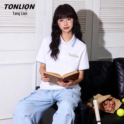 Женская футболка-поло TonLion с цветовыми блоками и эффектом прохлады